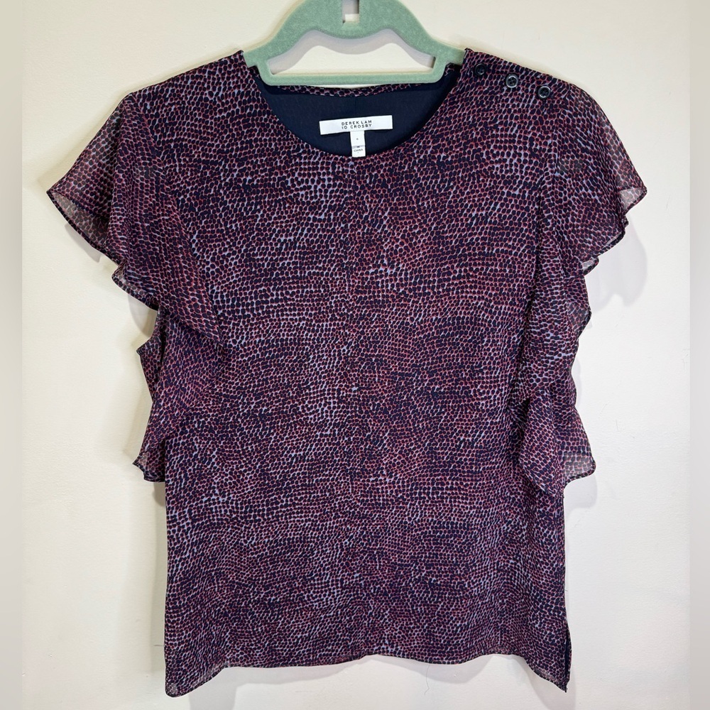 Derek‎ Lam 10 Crosby Ruffled Blouse Sz 6